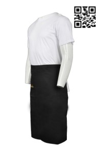 AP074 訂造餐飲用半身圍裙  澳門 西餐廳 咖啡店 CAFÉ COFFEE SHOP圍裙 設計淨色半身圍裙 訂購工作半身圍裙 圍裙供應商